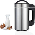 Tragbarer Nussmilchbereiter, 1,5 l, 800 W, automatische Mandelmilchmaschine mit Sieb, Hafermilchbereiter für Soja, Edelstahl, 6 Modi, Kokosmilch, Brei