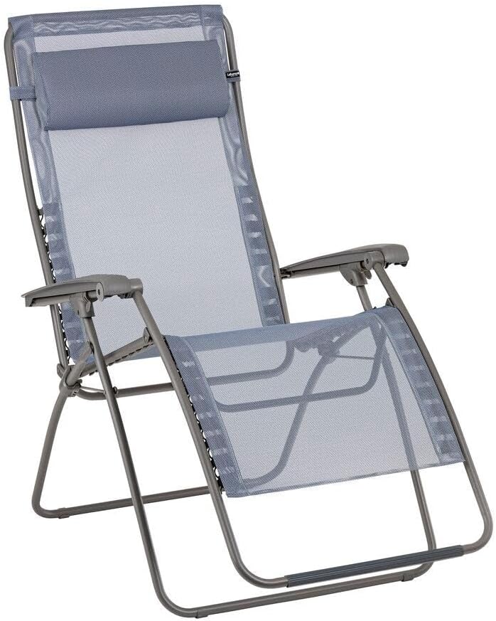 Lafuma MOBILIER, Klappbarer Liegestuhl für Terrasse und Garten, Relaxsessel Zero Gravity RSXA Clip XL, Strapazierfähiges Batyline-Gewebe, Komfortabel