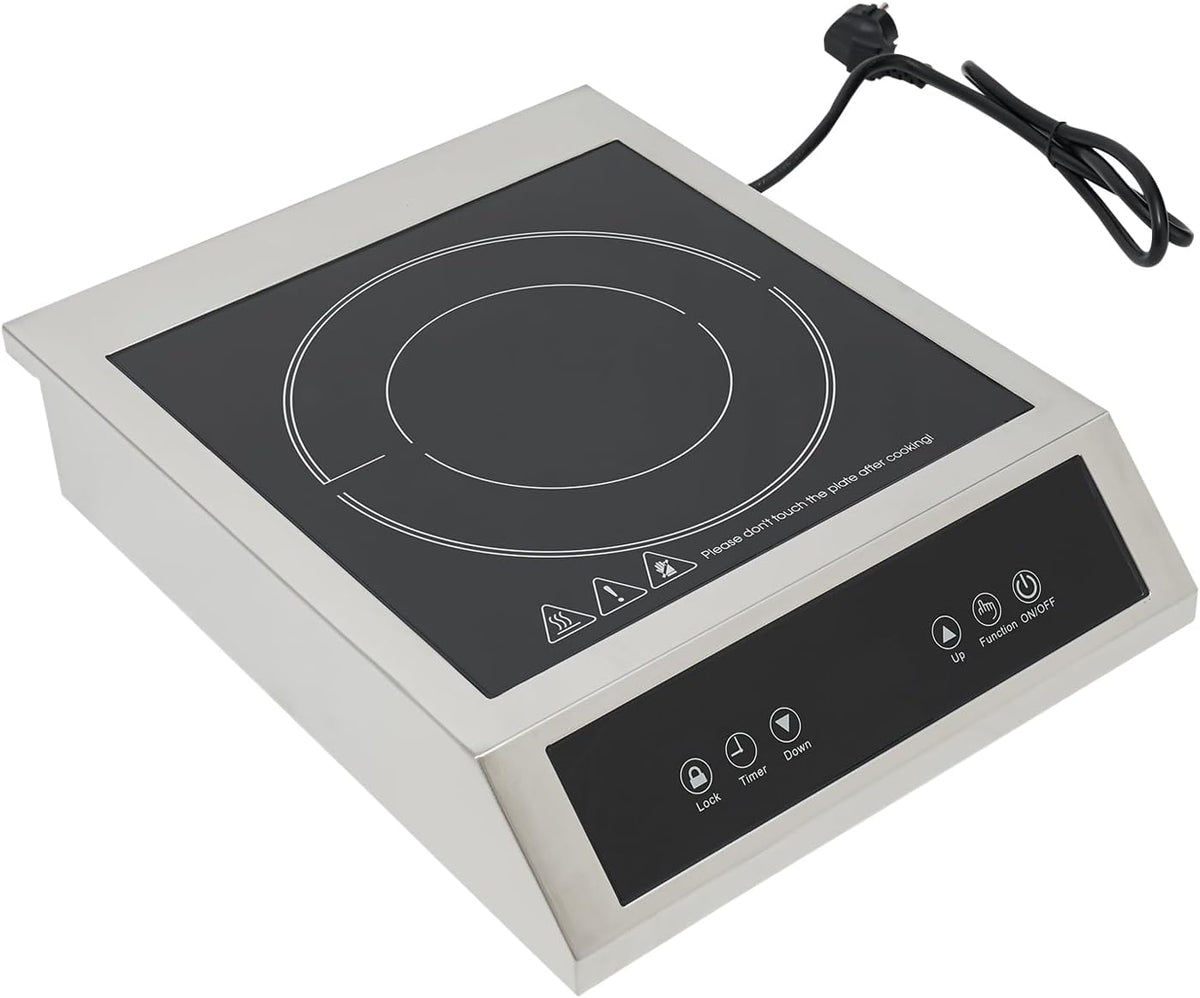 Induktionskochplatte, 3500W Einzelinduktionskochfeld 11 Temperatur