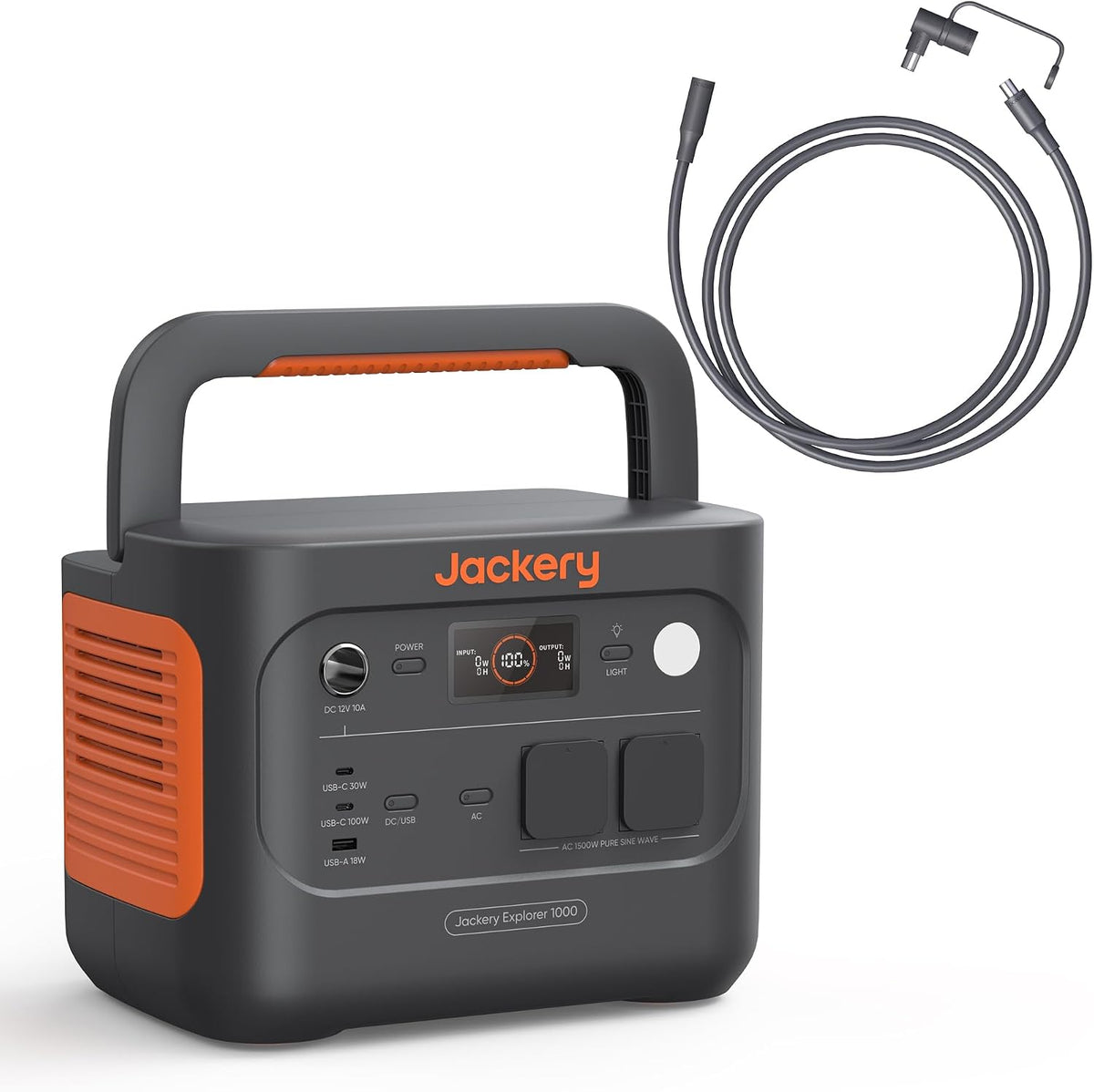Jackery E1000 v2 Tragbare Powerstation mit 5m Solarpanel-Verlängerungskabel