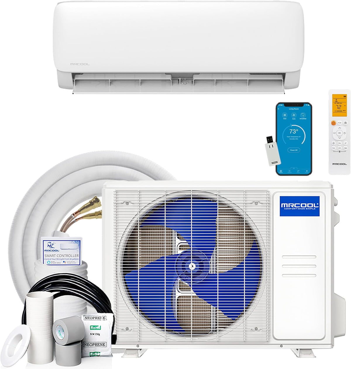 MRCOOL 18000 BTU 230V Ductless Inverter Mini Split Air Conditioner & Heat Pump System, Easy Pro Series, Office & Commercial Space