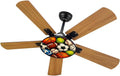 Ceiling Fans with Lights 42 Inch Reversible Motor Ceiling Fan with Remote 3CCT Dimmable Flush Mount Fan Quiet sport soccer football baseball 5-Blade