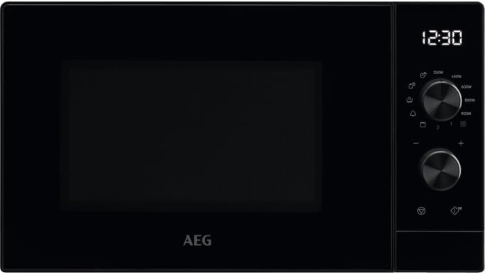 AEG MFB252DB Freistehende Mikrowelle mit Grillfunktion, 25L,900W,7 Leistungsstufen, Invertertechnologie, Auftau-Funktion, LED-Beleuchtung, SteamPot