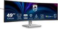 Philips 49B2U5900C - 49 Zoll DQHD Curved Monitor, RJ45, höhenverstellbar, Lautsprecher, HDR400