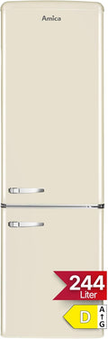 Amica Retro Kühl-Gefrierkombination 244L 181 x 55 x 61,5cm KGCR 387 101 B