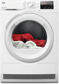 AEG Wärmepumpentrockner 8 kg, TR7T50580, Weniger Bügelaufwand mit Reversierautomatik, Serie 7000 SensiDry, Schonendes & Energiesparendes Trocknen