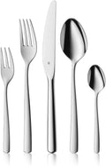 WMF Boston Besteckset 60-teilig für 12 Personen, Monobloc-Messer mit langlebiger Schärfe, elegantes Essbesteck für Alltag und Gäste, spülmaschinenfest